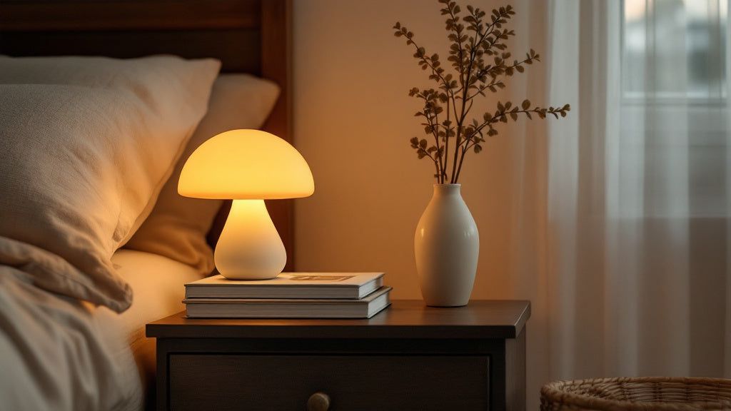 The Mushroom Lamp Trend Explained (And How to Style One in Any Room)