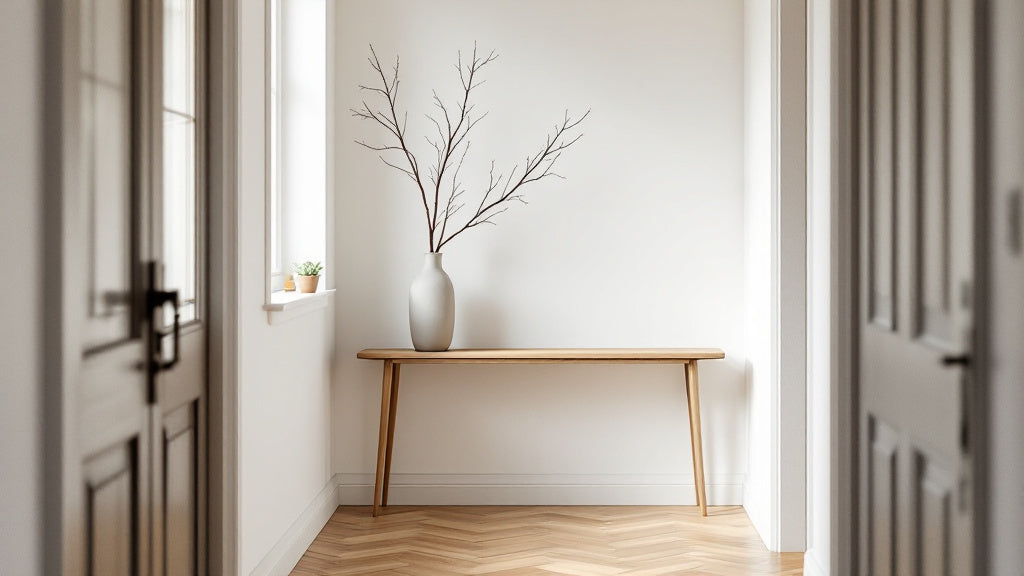 How to Style a Narrow Entryway with a Statement Vase
