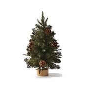 MerryNest™ Tabletop Mini Christmas Tree with Pine Cones — 45 cm / 18 in
