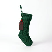 MerryNest™ Cable Knit Christmas Stocking 46cm — Green