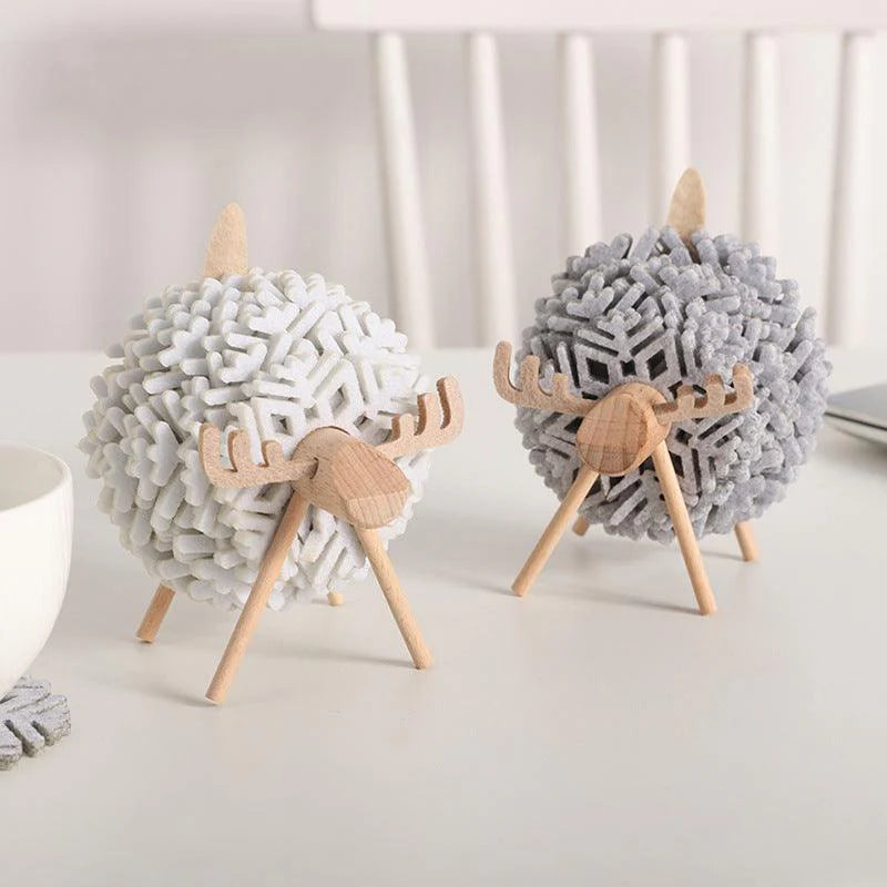Alma Elk 12-Piece Coaster Set