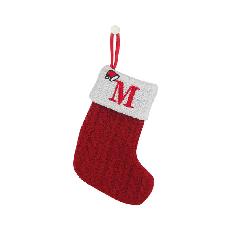 MerryNest™ Mini Knit Initial Christmas Stocking — M