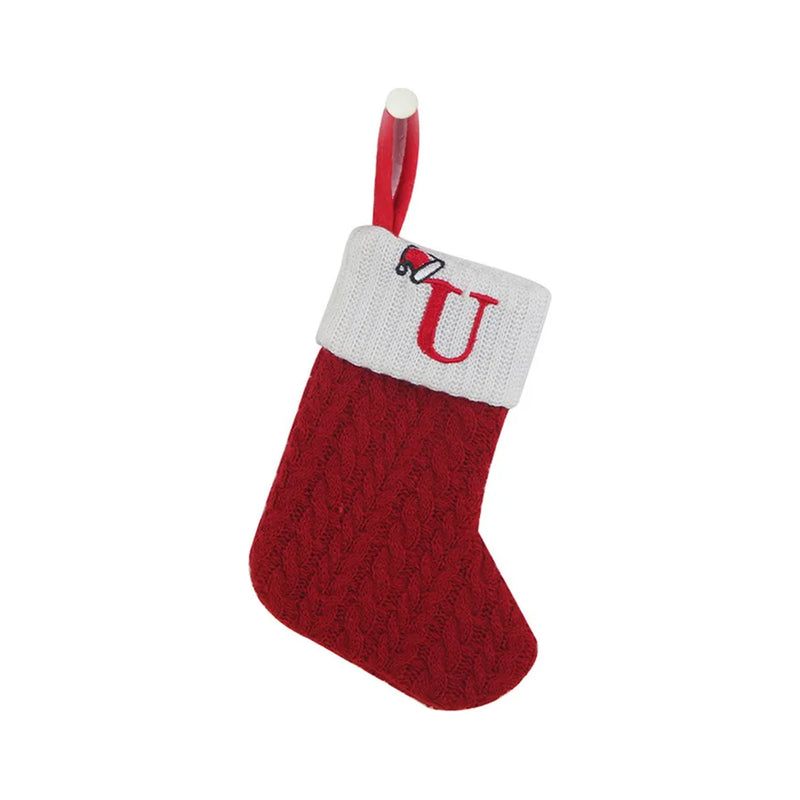 MerryNest™ Mini Knit Initial Christmas Stocking — U