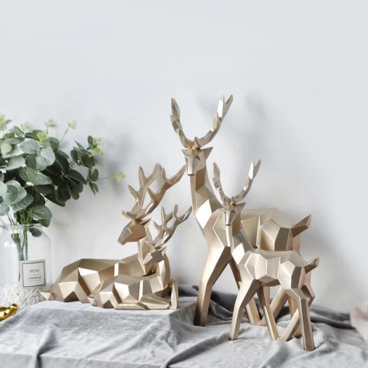 Reindeer Legends Sculpture Duo