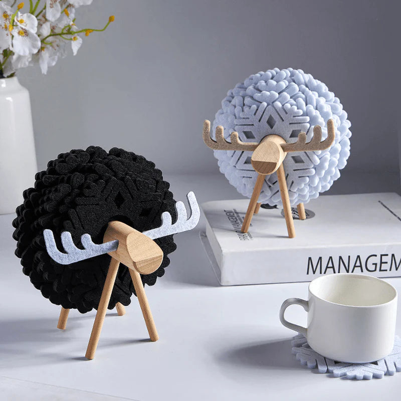 Alma Elk 12-Piece Coaster Set