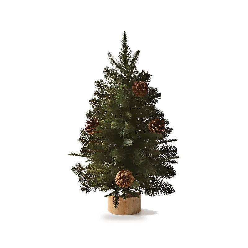 MerryNest™ Tabletop Mini Christmas Tree with Pine Cones — 60 cm / 24 in