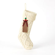 MerryNest™ Cable Knit Christmas Stocking 46cm — White