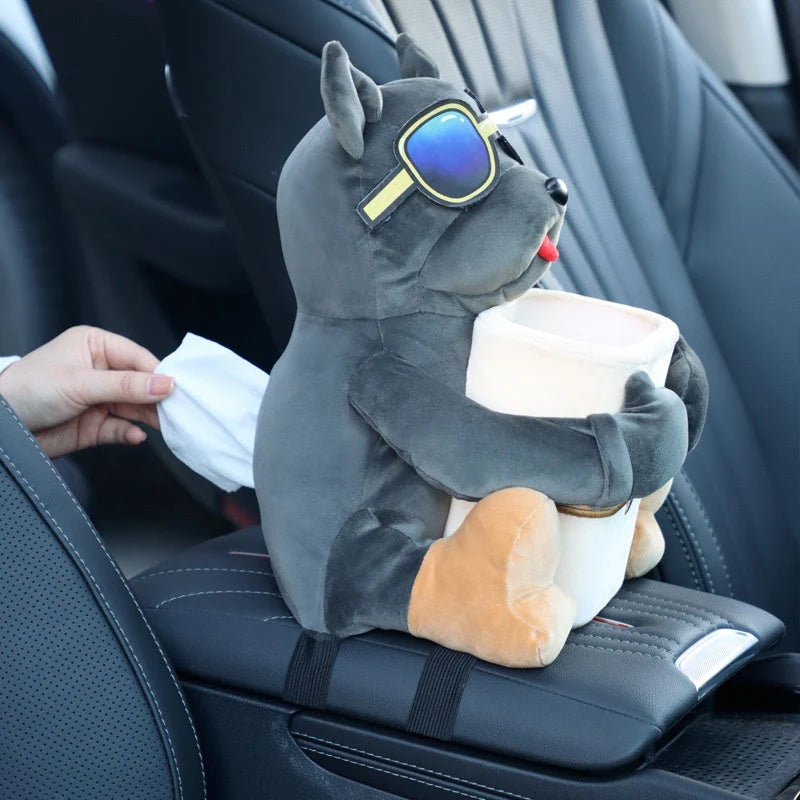 Woof™ - 3 in 1 Car Tissue, Trash and Storage Box