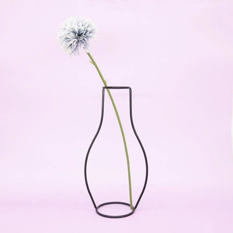Sleek Iron Line Vase Stand