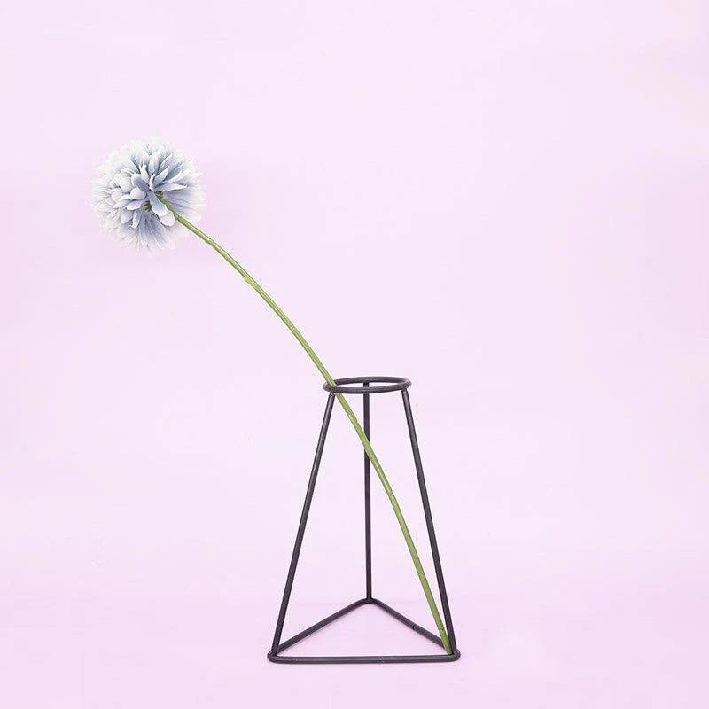 Sleek Iron Line Vase Stand