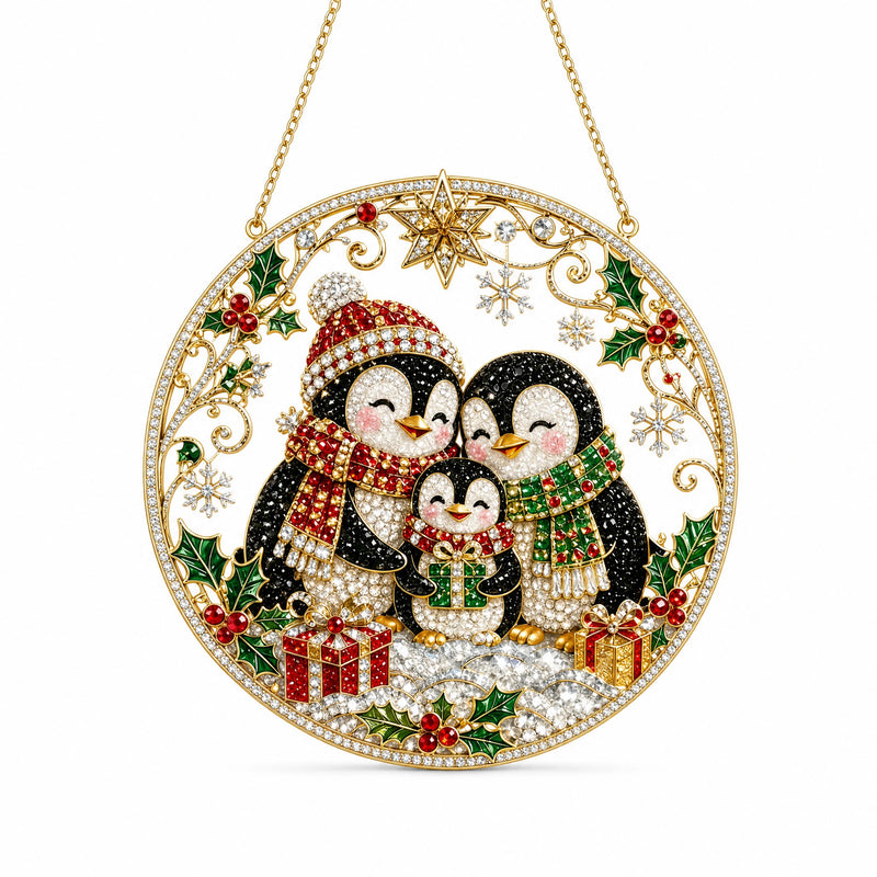 Round Acrylic Christmas Hanging Ornament