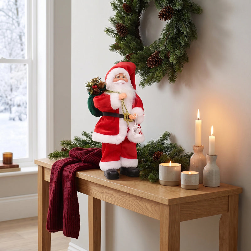 MerryNest™ Plush Santa Claus Decor 12 in