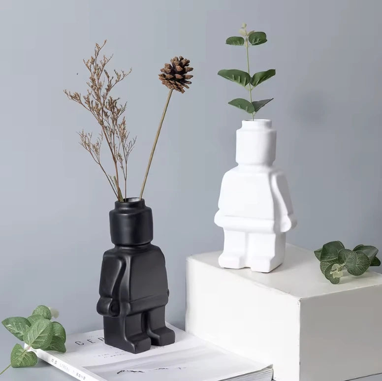 Nordic Robot Ceramic Vase