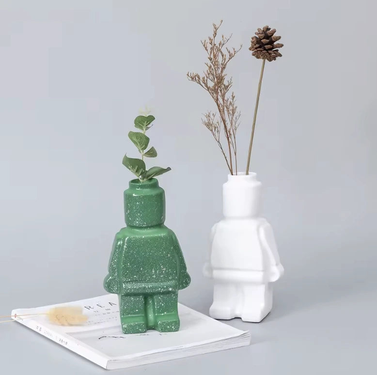 Nordic Robot Ceramic Vase