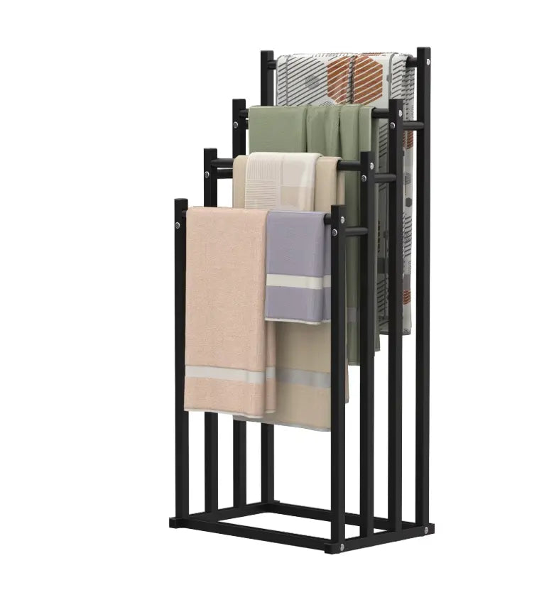 4-Tier Freestanding Towel Rack | Bathroom Organizer