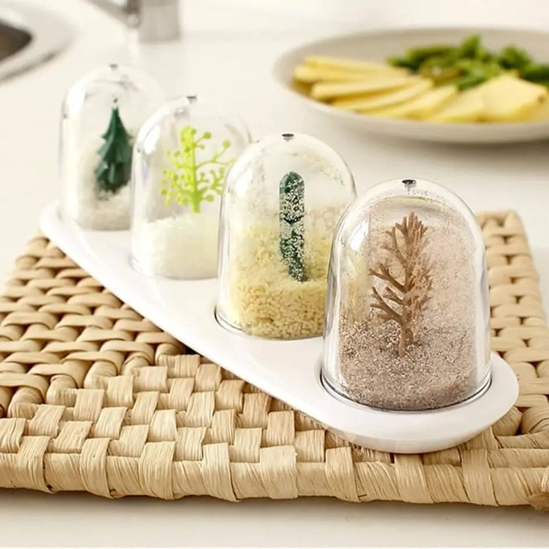 Quartet of Seasonal Spice Dispensers