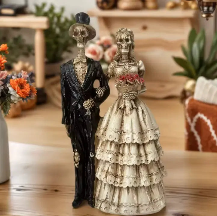 Forever Yours™ Skeleton Wedding Couple Figurine