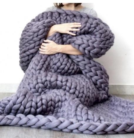 Cozy Cloud Knit Throw