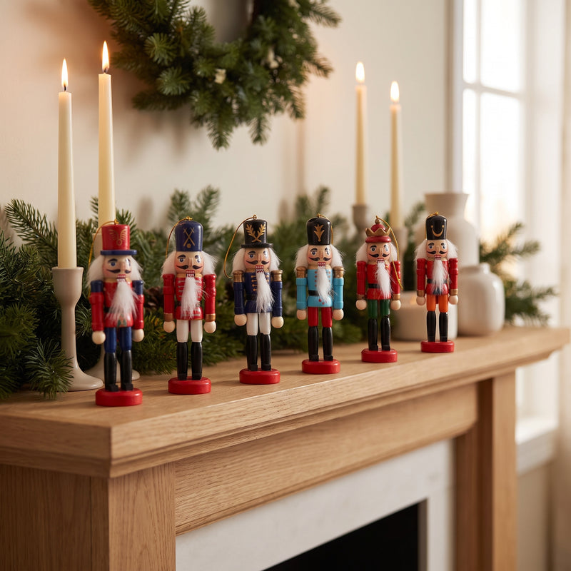 Six-Piece Nutcracker Ornament Set