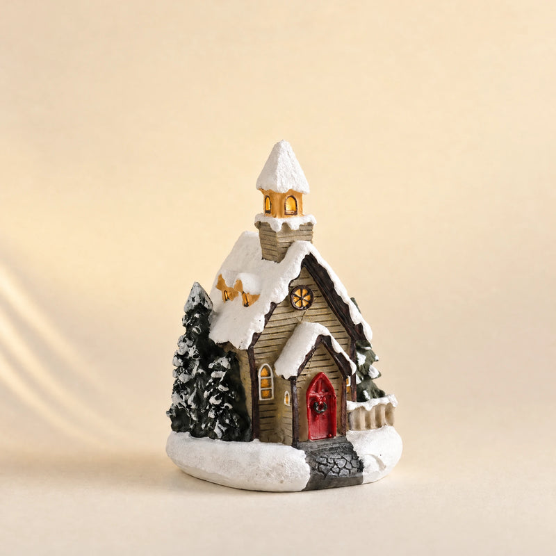 Snowy LED Christmas Church