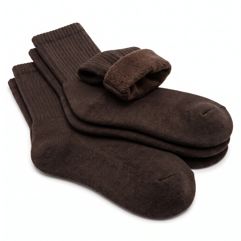 Fleece-Lined Thermal Crew Socks