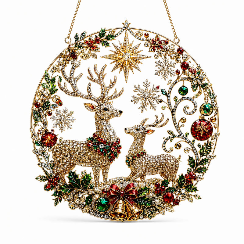 Round Acrylic Christmas Hanging Ornament