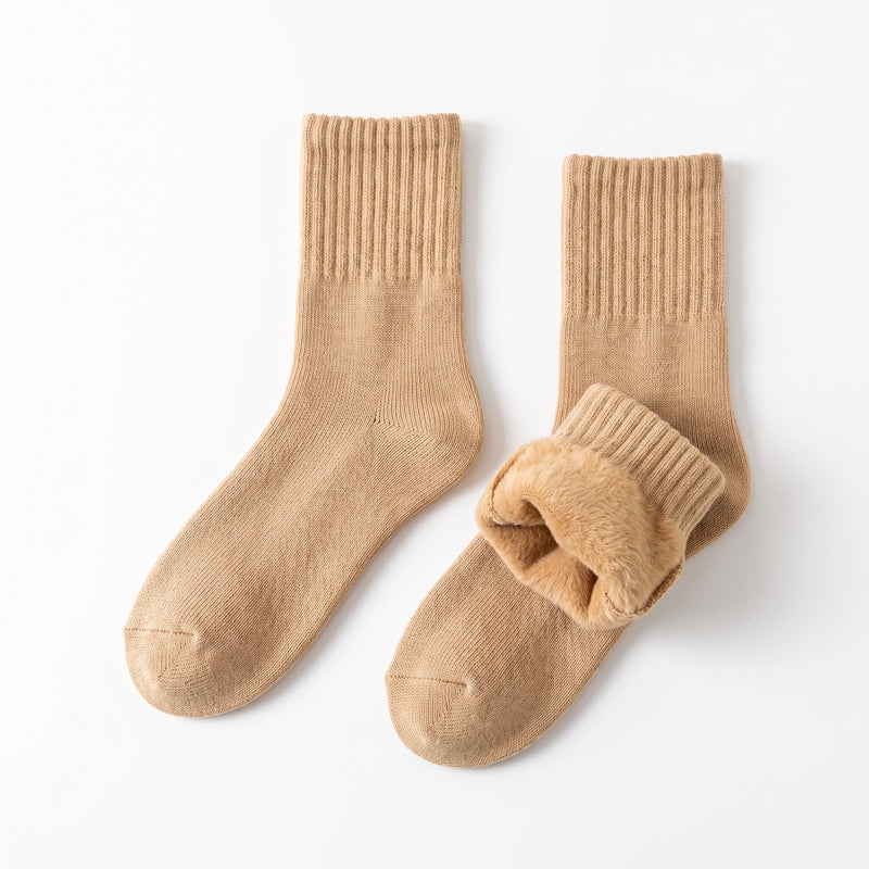 Fleece-Lined Thermal Crew Socks