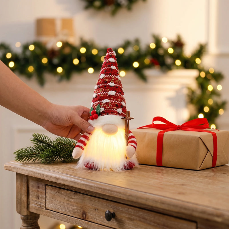 MerryNest™ LED Christmas Gnome Figurine
