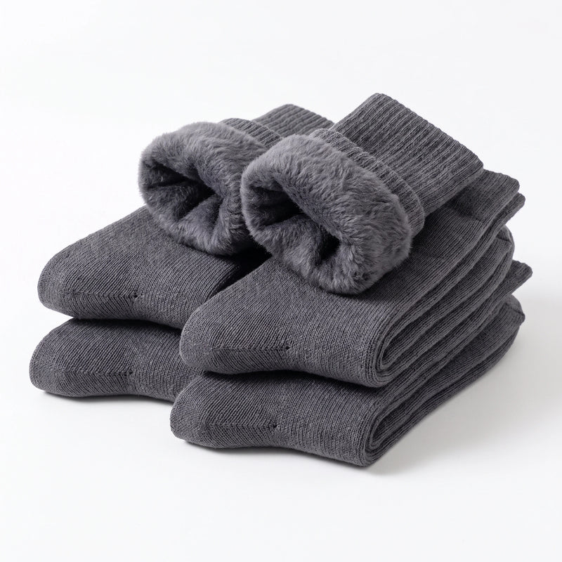 Fleece-Lined Thermal Crew Socks