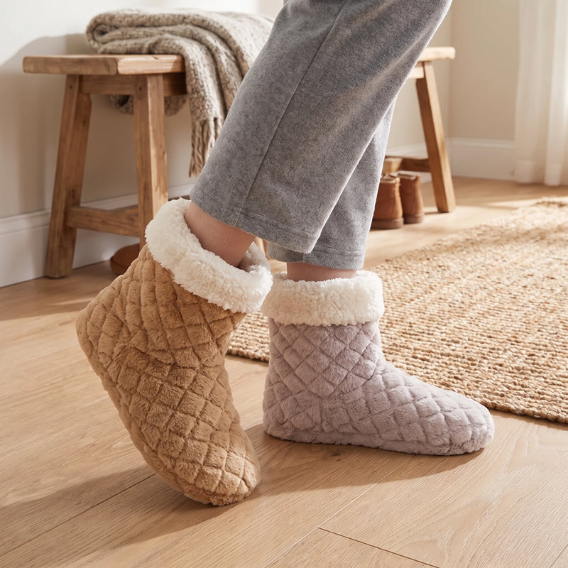 Non-Slip Fleece Slipper Socks