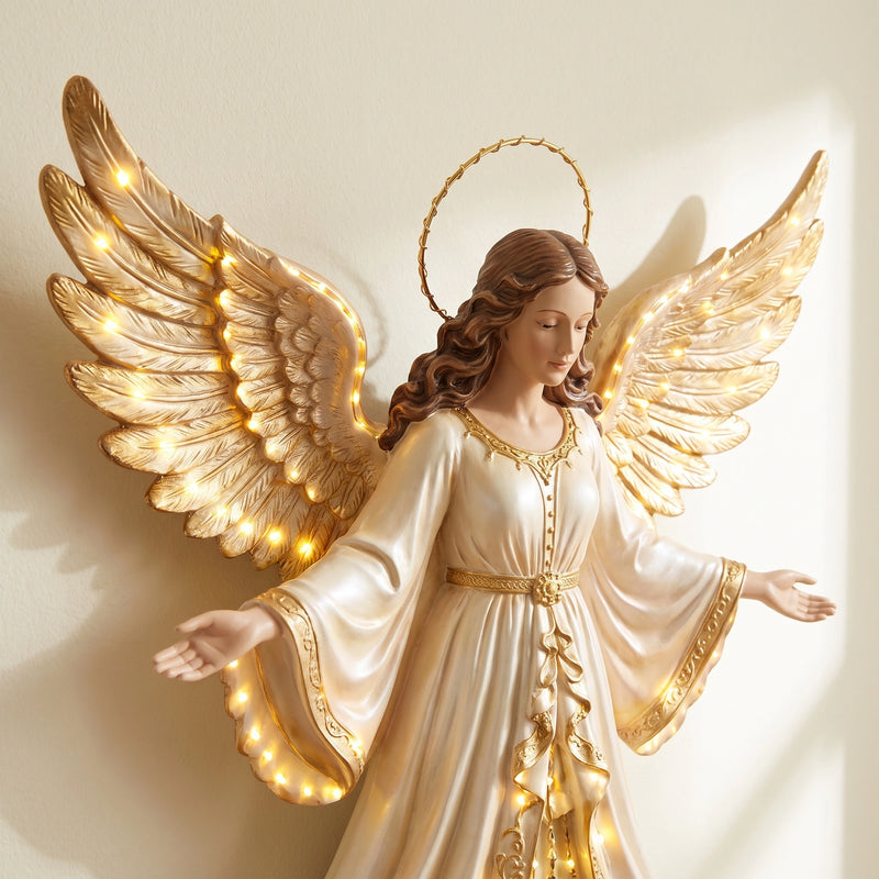 Cascading Angel Christmas Wall Light