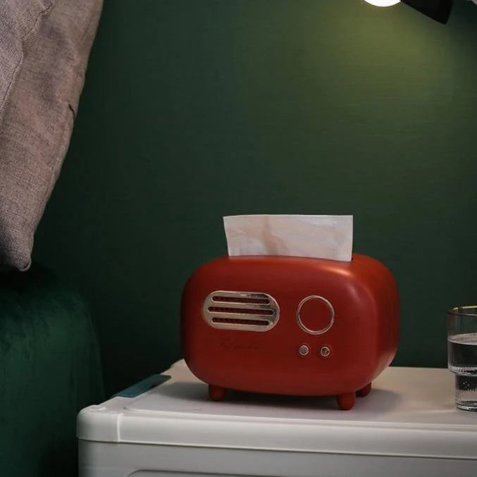 Retro Radio Tissue Box Holder