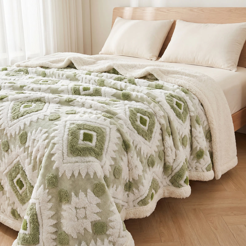 GeoNest™ Geometric Plush Blanket