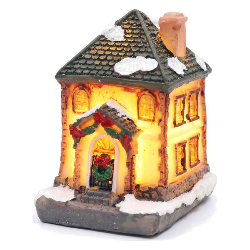Mini Light-Up Village House Ornament