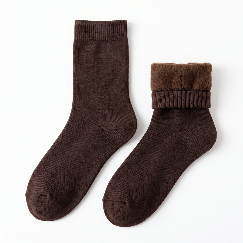Fleece-Lined Thermal Crew Socks