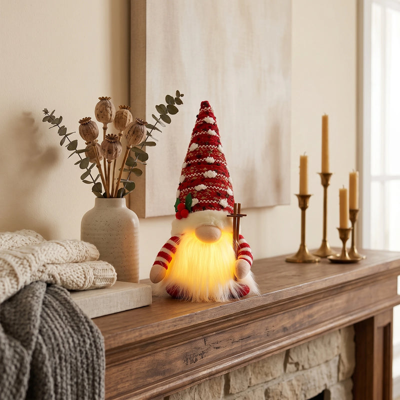 MerryNest™ LED Christmas Gnome Figurine