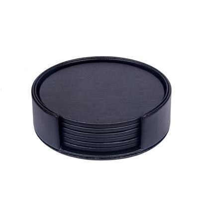 Vegan Leather Coaster Set