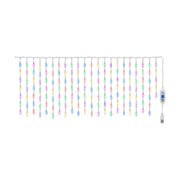 USB icicle curtain light, 10 m 200 LED, multicolour, on a white background