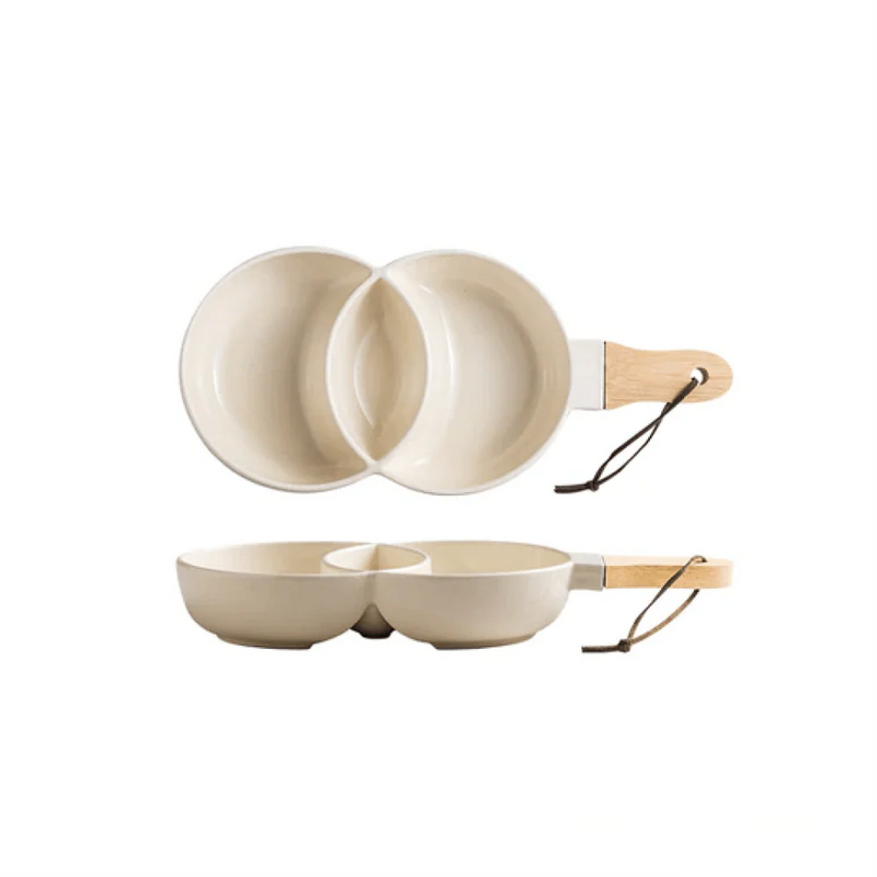 Venn Ceramic Snack Plate