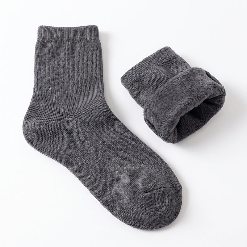 Fleece-Lined Thermal Crew Socks