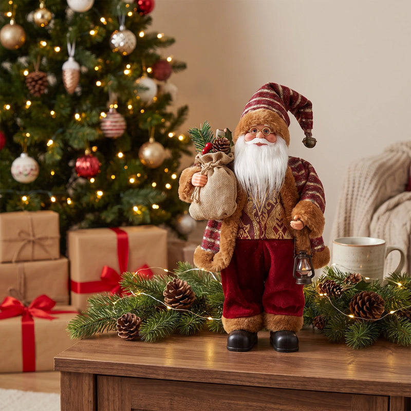 MerryNest™ Plush Santa Claus Decor 12 in