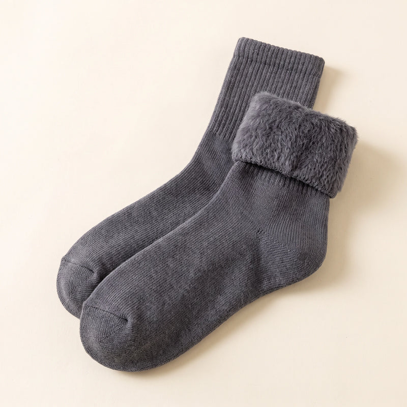 Fleece-Lined Thermal Crew Socks