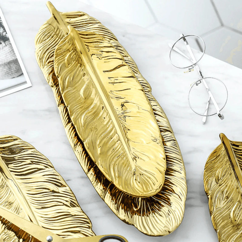 Leaf Ceramic Platters