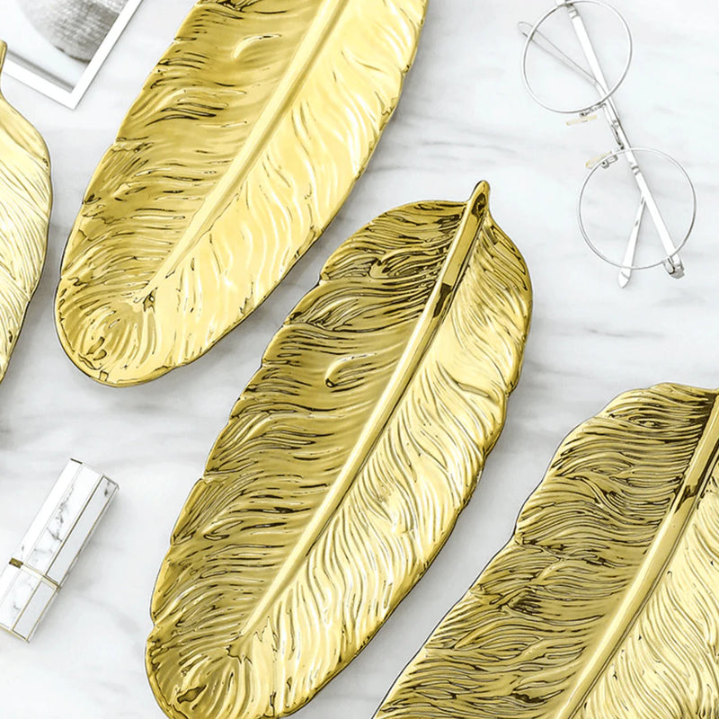 Leaf Ceramic Platters