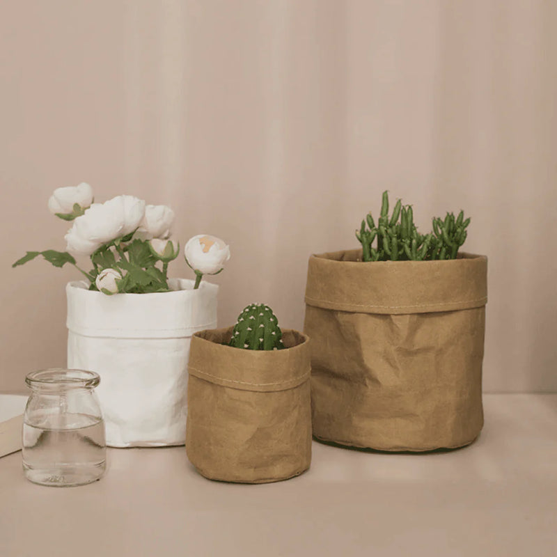 Vintage Fabric Planter Basket Regular price