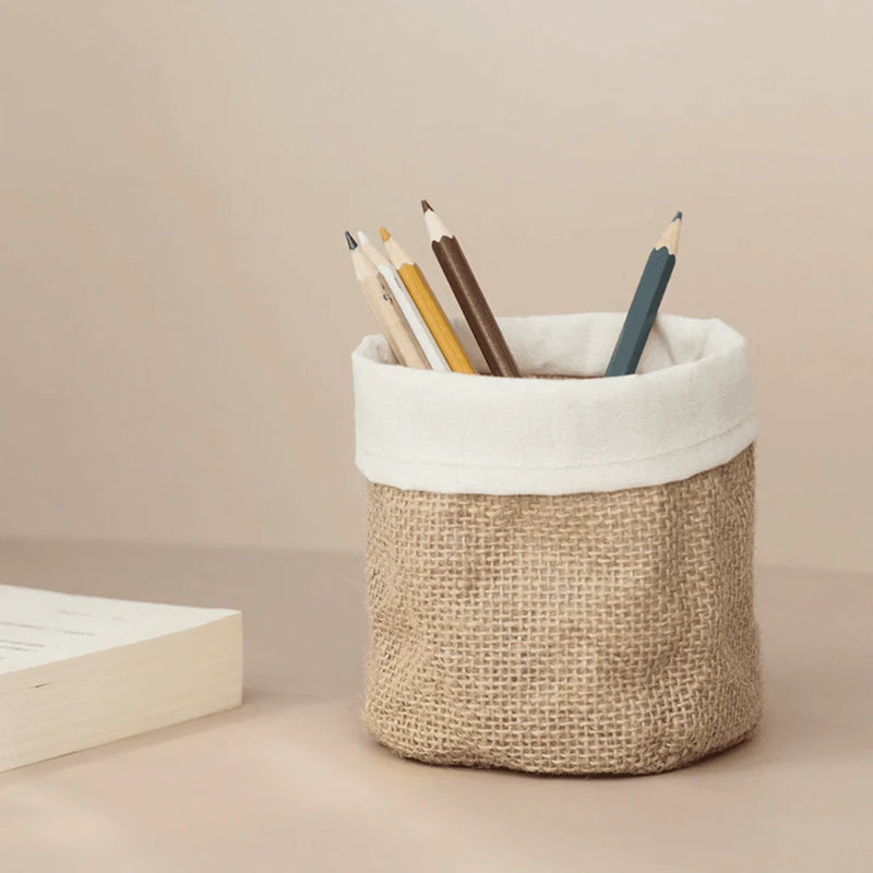 Vintage Fabric Planter Basket Regular price