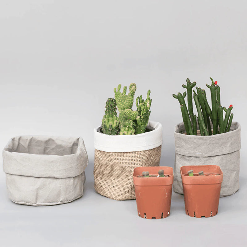 Vintage Fabric Planter Basket Regular price