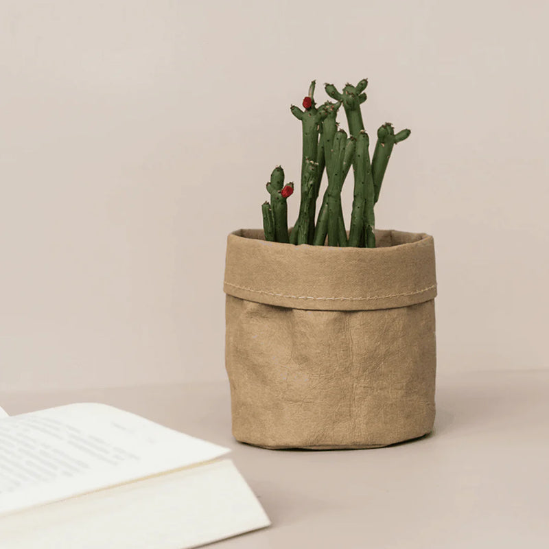 Vintage Fabric Planter Basket Regular price