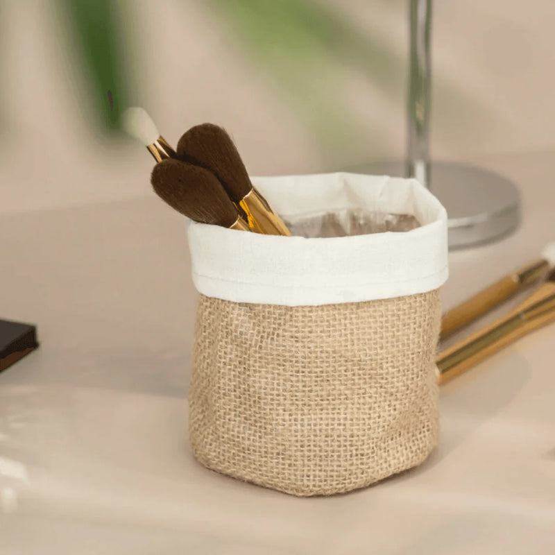 Vintage Fabric Planter Basket Regular price