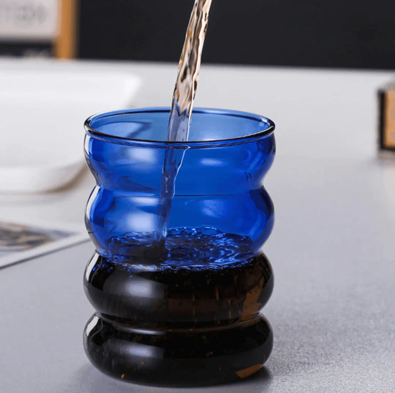 Vibrant Bubble Glass Beverage Cups